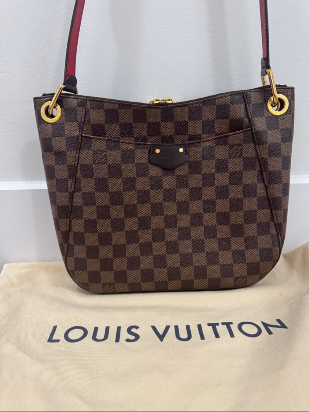 Louis Vuitton South Bank Besace Brown Damier Shoulder Bag